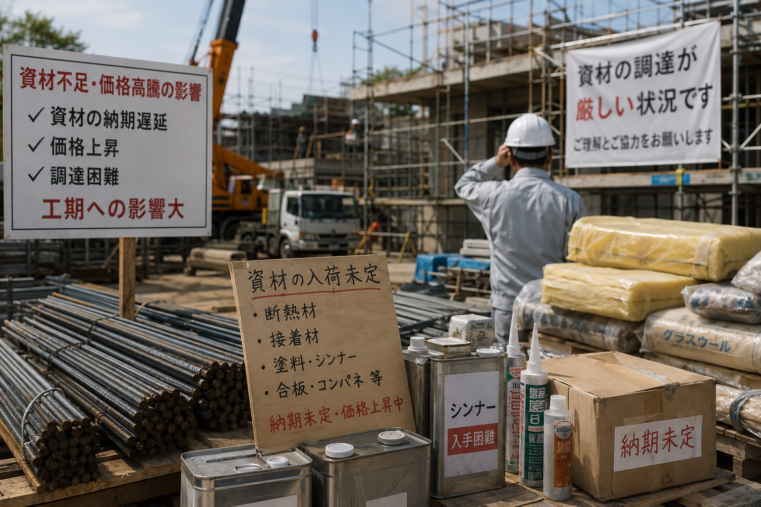 資材不足・調達難——建設業・製造業の現場で起きていること